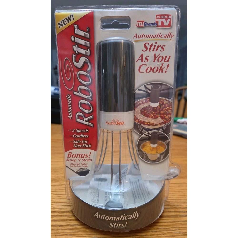 RoboStir Robo Stir Automatic Cooking Pot Stirrer 3-Speed Cordless As Seen On TV